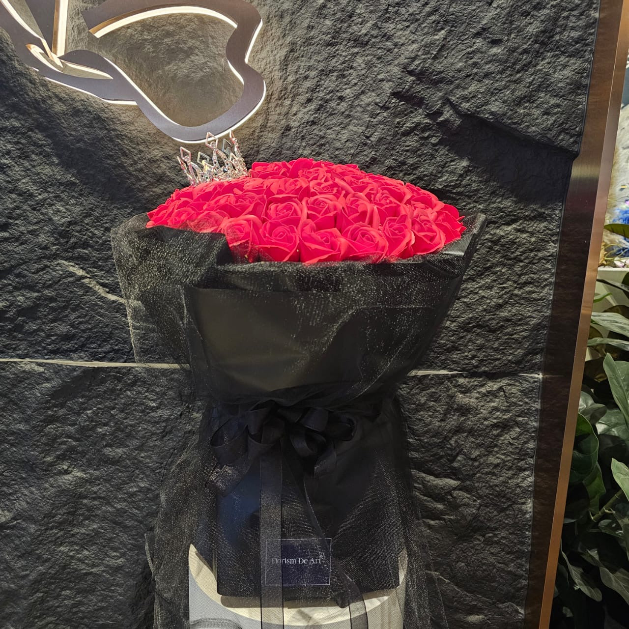 Black Romance Soap Roses | Flower Bouquet