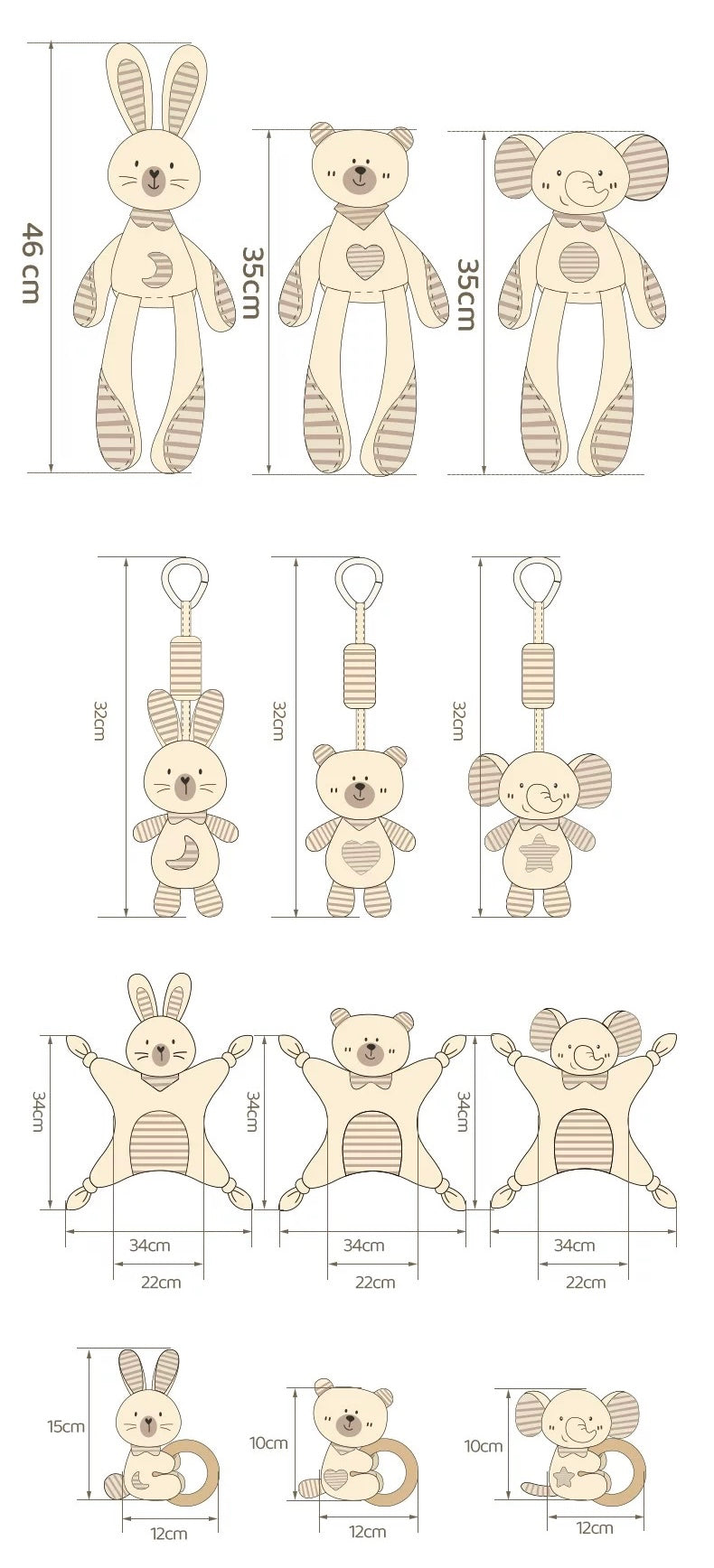Neutral Baby Comfort Toy Set