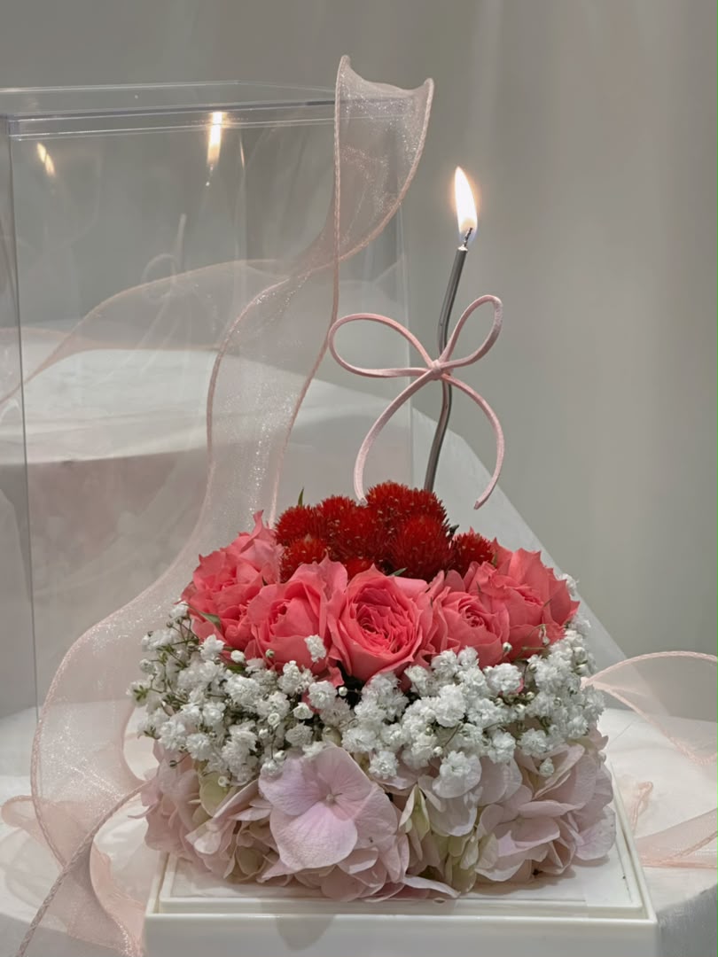 Blush Bloom Floral Cake