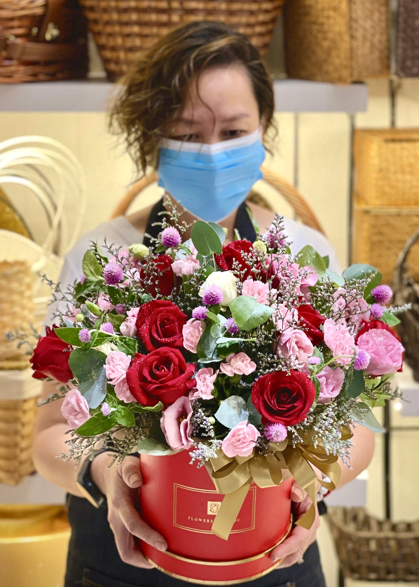 Crimson Angels | Flower Box