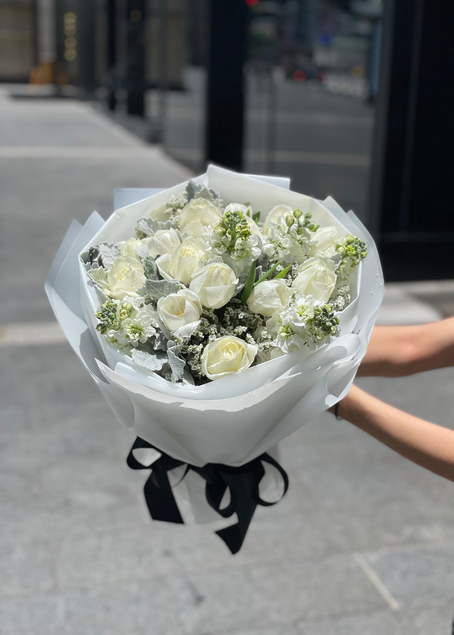 Simply White Romance | Hand Bouquet