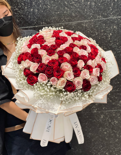 Romance Forever 100 Roses | Premium Imported Roses
