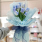Isla Blue Tulips | Hand Bouquet