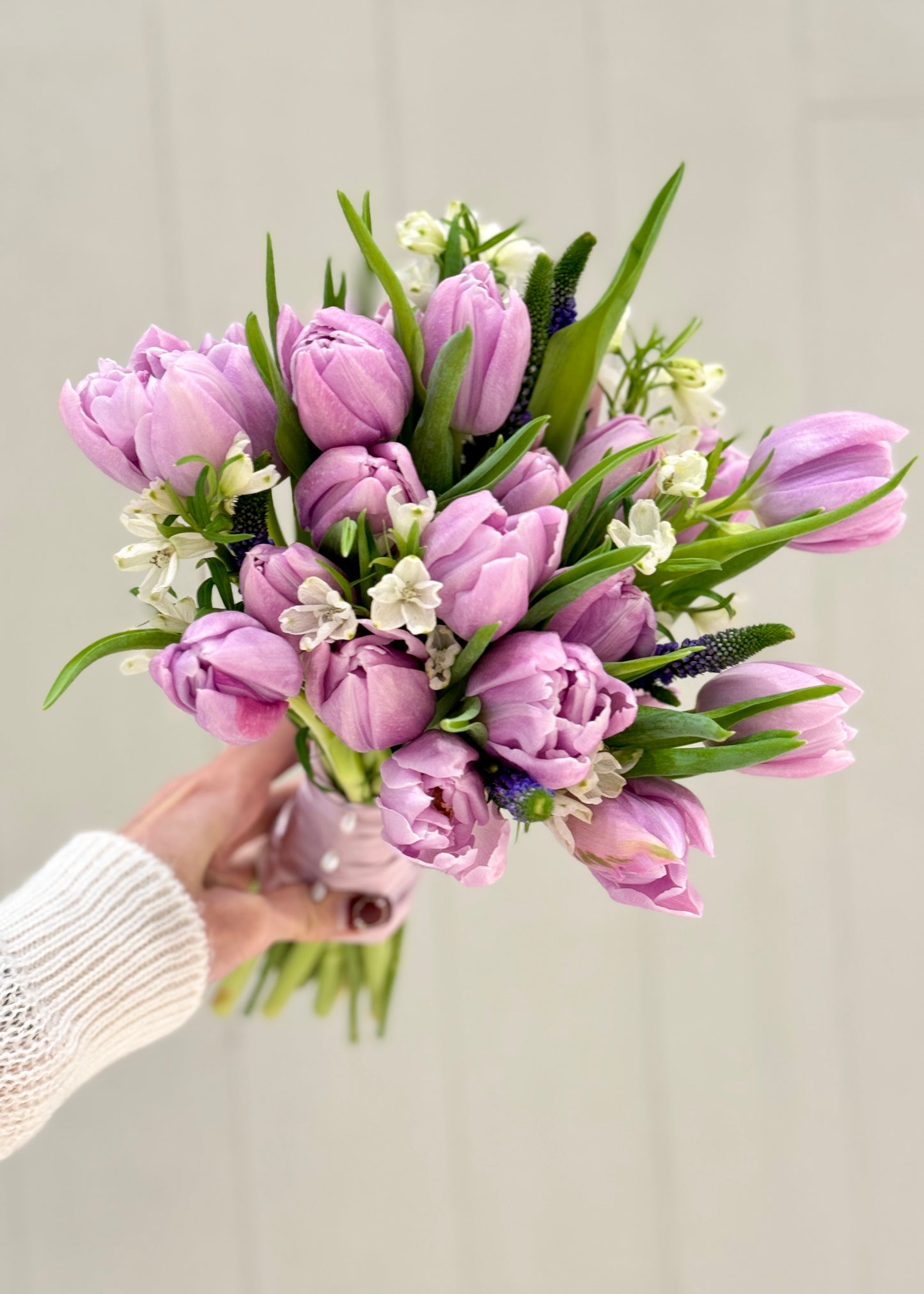 Bridal Violet Tulips | Bridal Bouquet