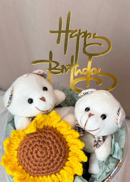 Teddy's Bloom Crochet Bouquet | Crochet Bouquet