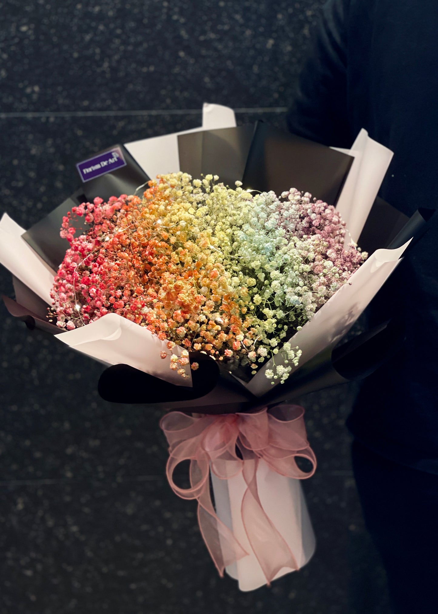 Rainbow Baby Breath | Hand Bouquet