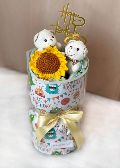 Teddy's Bloom Crochet Bouquet | Crochet Bouquet