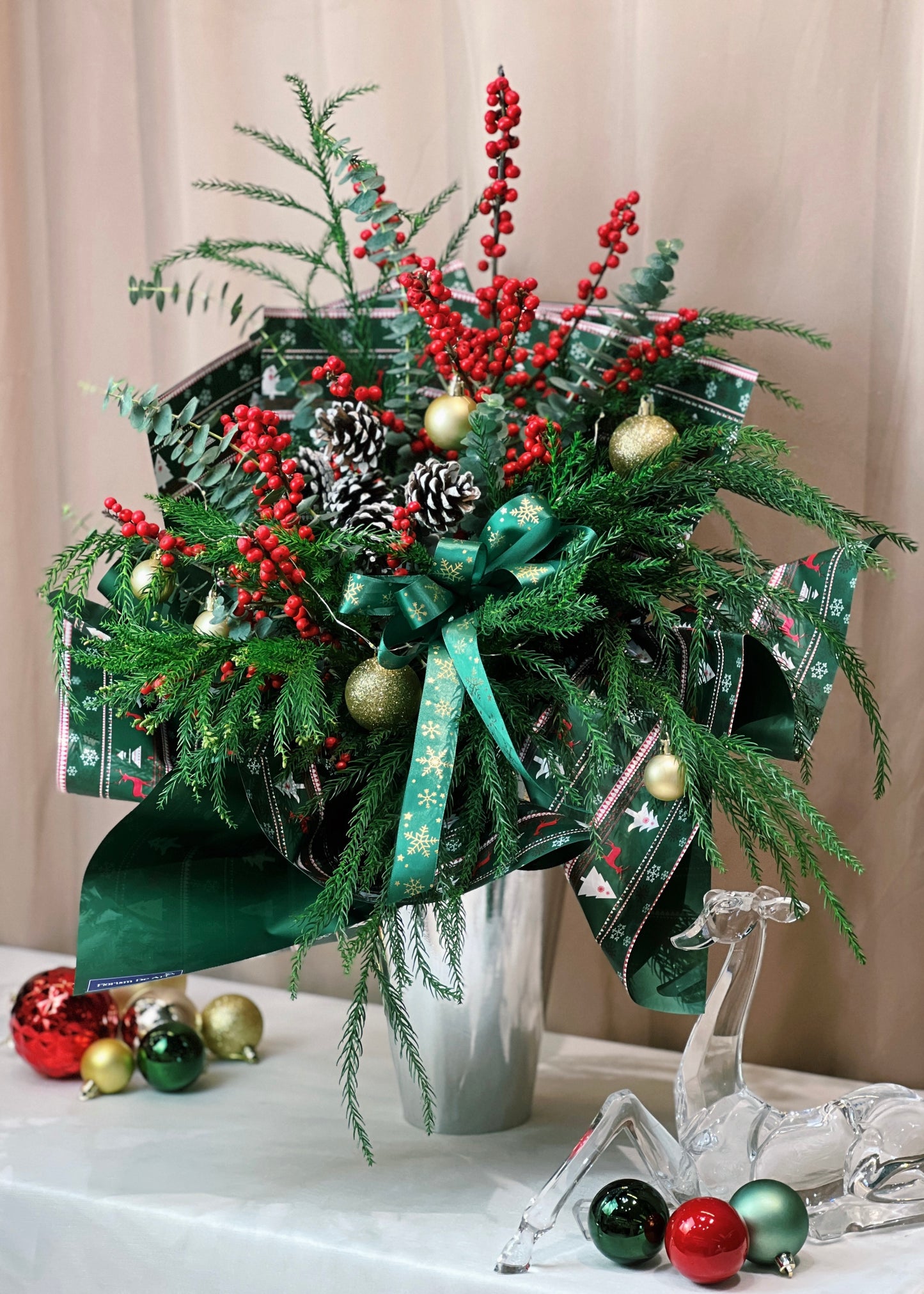 Noel’s Holiday Bliss | Cone Christmas Bouquet