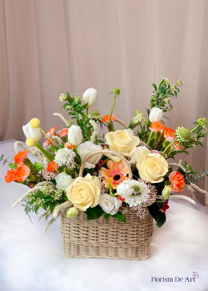 Blooming Harvest | Flower Basket
