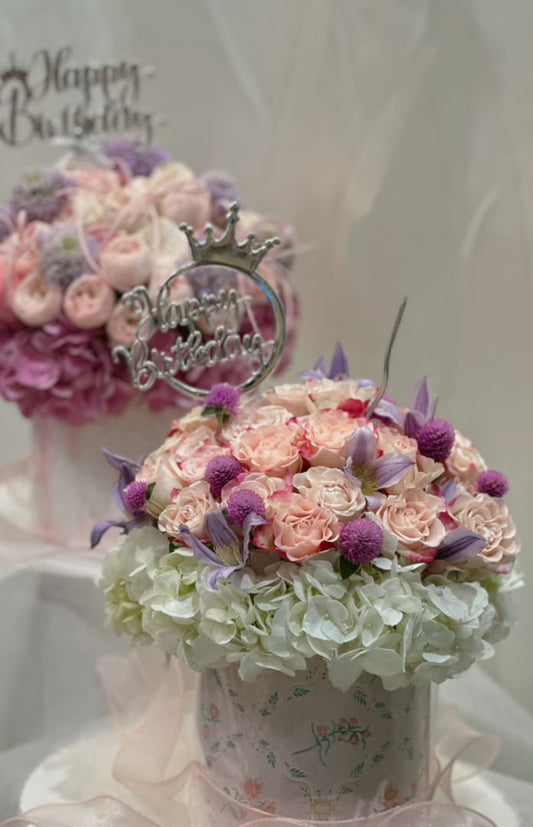 Rosé Bloom Floral Cake