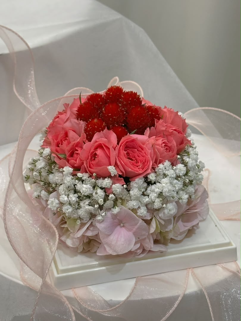 Blush Bloom Floral Cake
