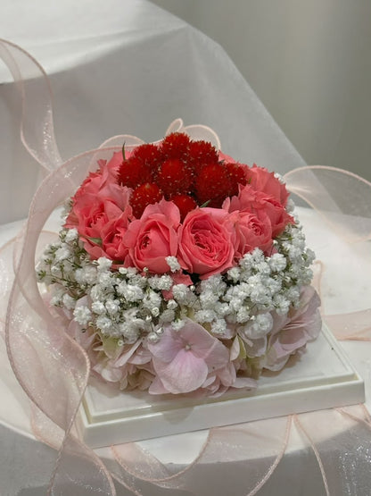 Blush Bloom Floral Cake