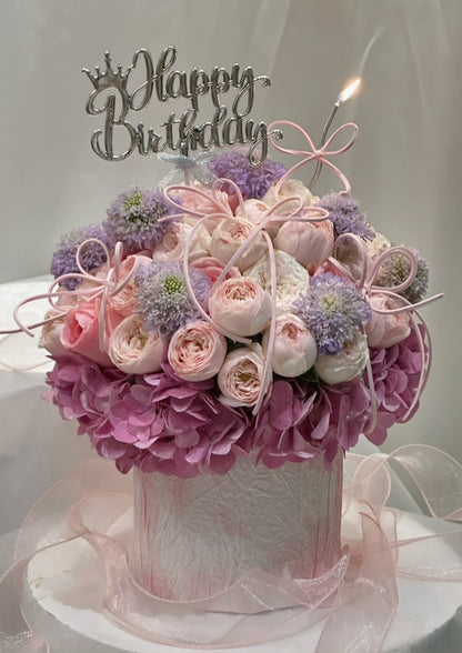 Lavender Blush Floral Cake