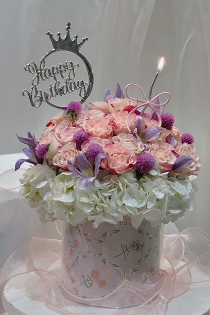 Rosé Bloom Floral Cake