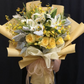 White Lily & Yellow Roses | Premium Flower Bouquet