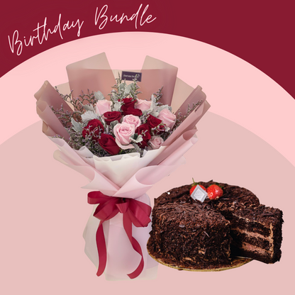 Olivia Sweet Roses and Cake Bundle