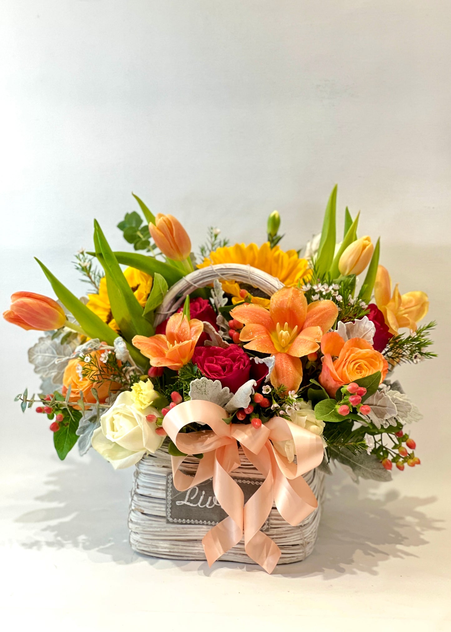 Orange You Glad Basket | Flower Basket