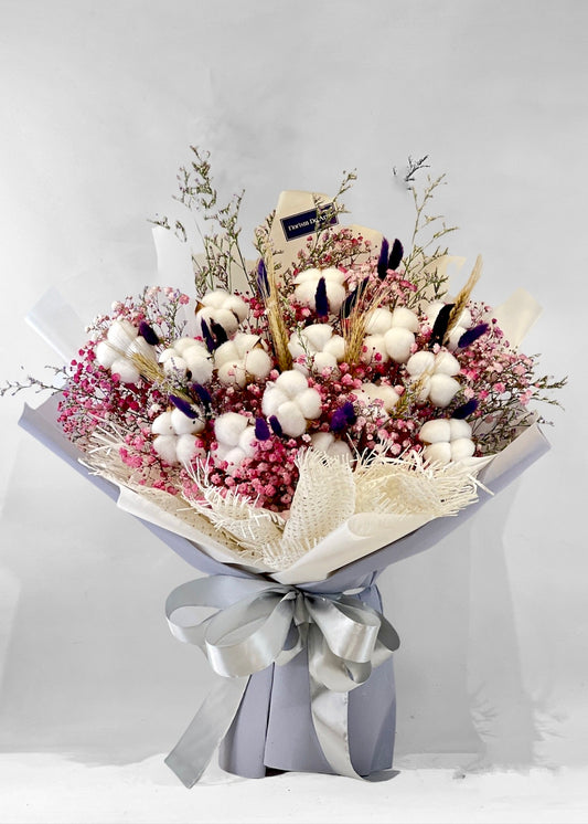 Cherry Snowflakes | Dried Flower Bouquet