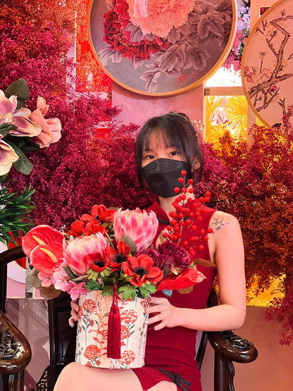 The Auspicious Red (大红大吉) Flower Box