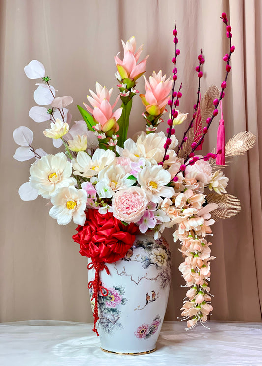 Blossom Elegance In Porcelain | Vase Flower