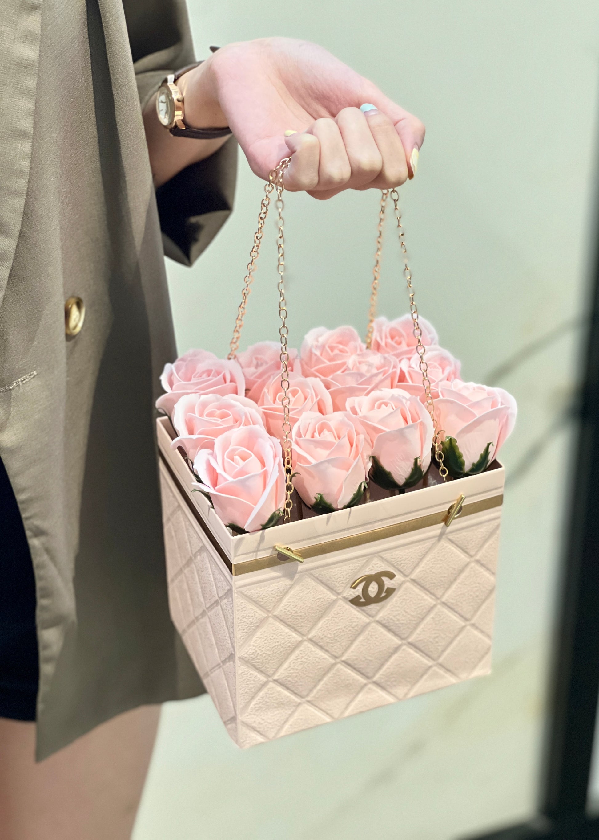 Channel Bag of Roses (Soap Roses) – FlorismDeArt