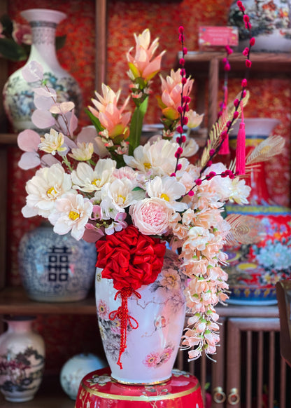 Blossom Elegance In Porcelain | Vase Flower