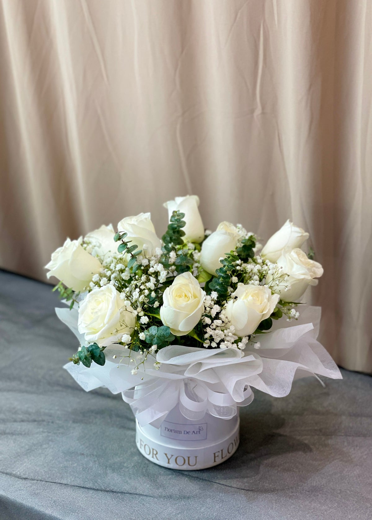 White Roses In Box Lux's White Roses | Flower Box – FlorismDeArt | Luxury Florist Pavilion KL