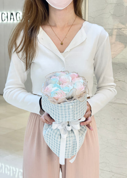 Unicorn Pastel Chanel Soap Roses | Hand Bouquet