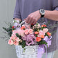 Pastel Picnic Basket | Flower Basket