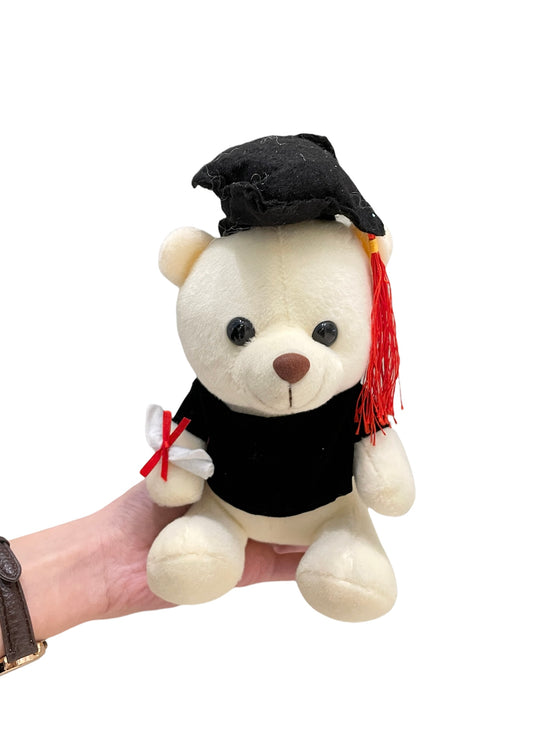 White Graduation Bear